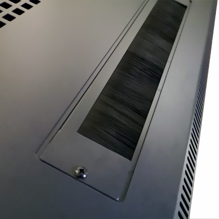 All-Rack Top Panel Brush Strip for Floor Cabinet - Black (BSPFB)