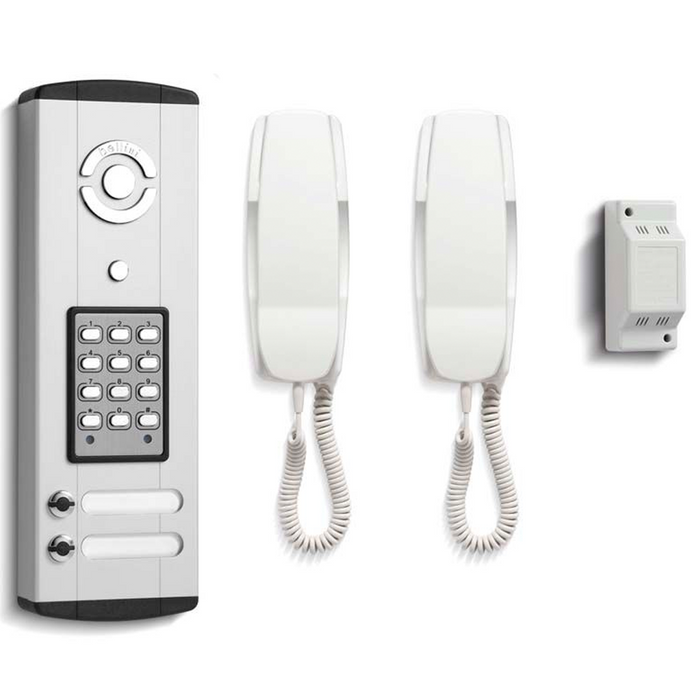 Bell 2 Button Bellini Audio Door Entry Kit with Keypad (BELL-BL106-2)