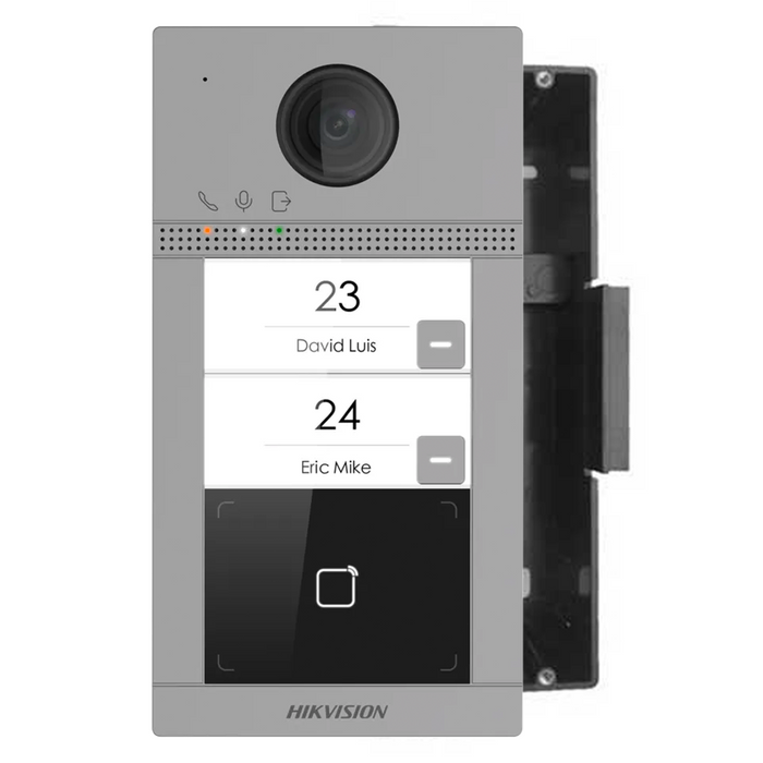 Hikvision IP 2 Button Villa Intercom with Prox - Flush (DS-KV8213-WME1/FLUSH)