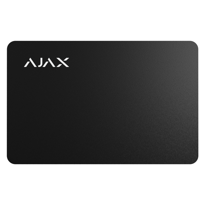 Ajax Pass Card for Keypad Plus - Pack of 10 - Black (AJA-23498)