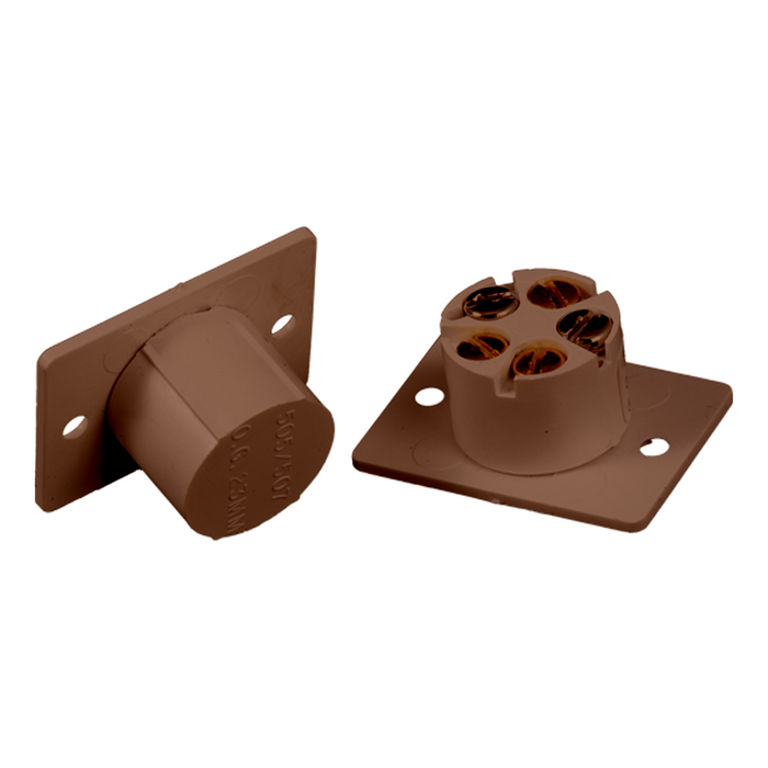 CQR Rectangular Flush Magnetic Door Contact - Brown (FC505/BR)