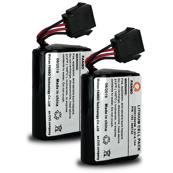 Visonic PowerMax/PowerMaster Lithium Sounder Battery for MCS-740, SR-720 and SR-740 - Pack of 2 (K-305177)