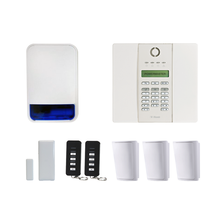 Visonic PG2 PowerMaster GTX 3PIR Wireless Alarm Kit (PMGTXONEBOX-A)