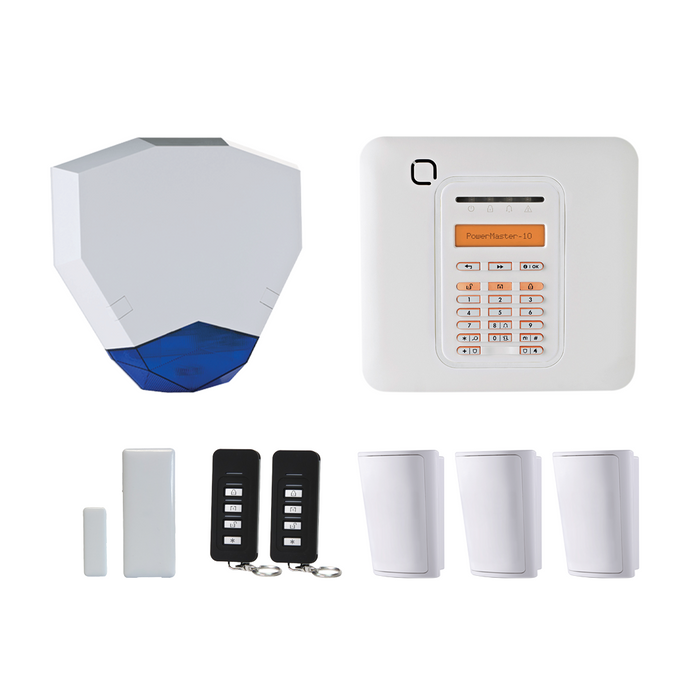 Visonic PG2 PowerMaster 10 3PIR HEX Wireless Alarm Kit (PM10-HEX-3PIR-KIT)