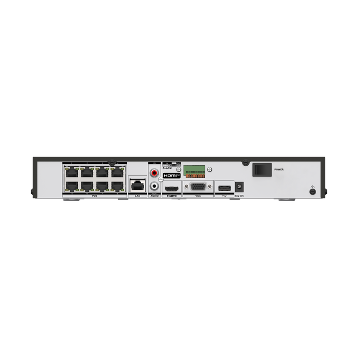 Hikvision Acuseek 8ch 4K 8MP NVR - 8 POE-(HIK-DS-7608NXI-K1/8P/VPro)