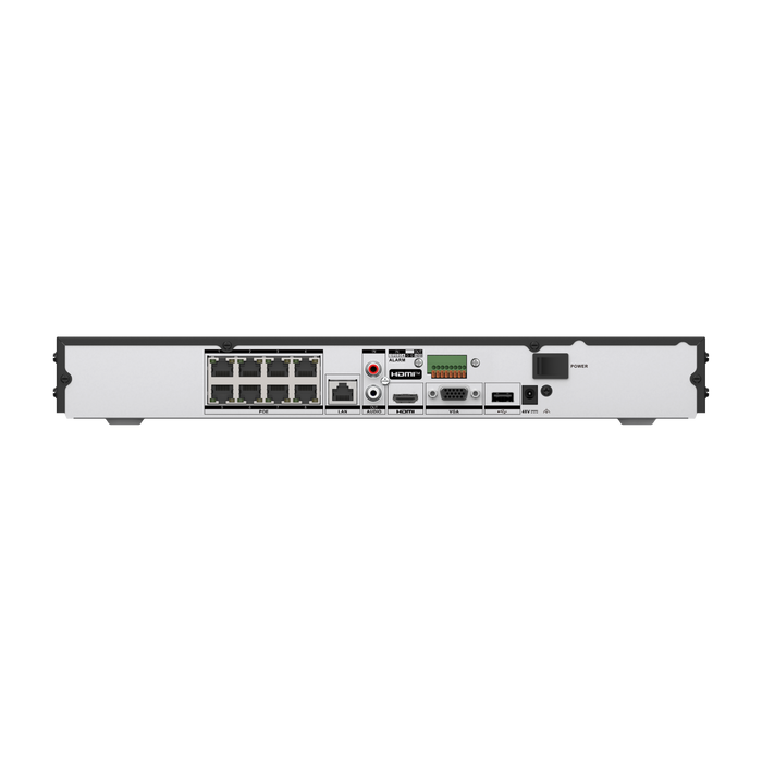 Hikvision Acuseek 8ch 4K 8MP NVR - 8 POE-(HIK-DS-7608NXI-K2/8P/VPRO)
