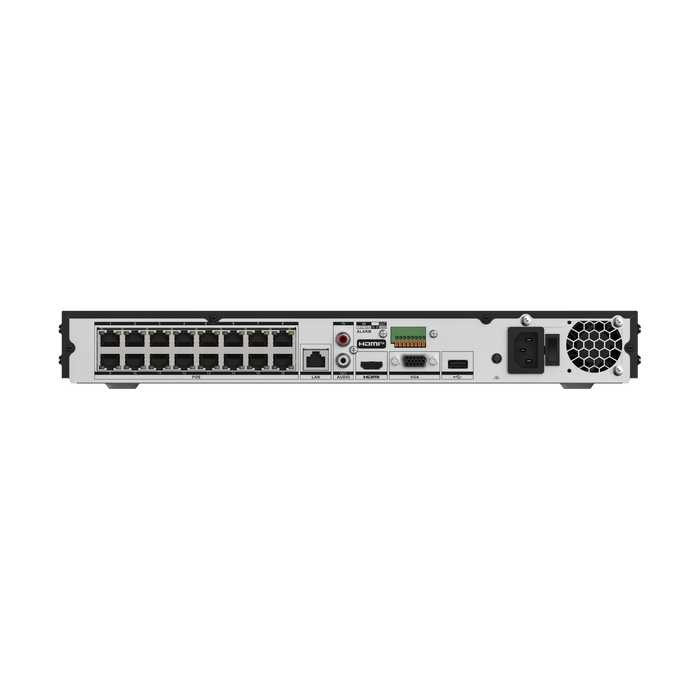 Hikvision Acuseek 16ch 4K 8MP NVR - 16 POE-(HIK-DS-7616NXI-K2/16P/VPRO)