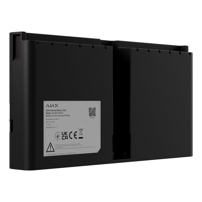 Ajax EN54 24hr Internal Battery for Fire Hub/Rex - Black (AJA-127877)