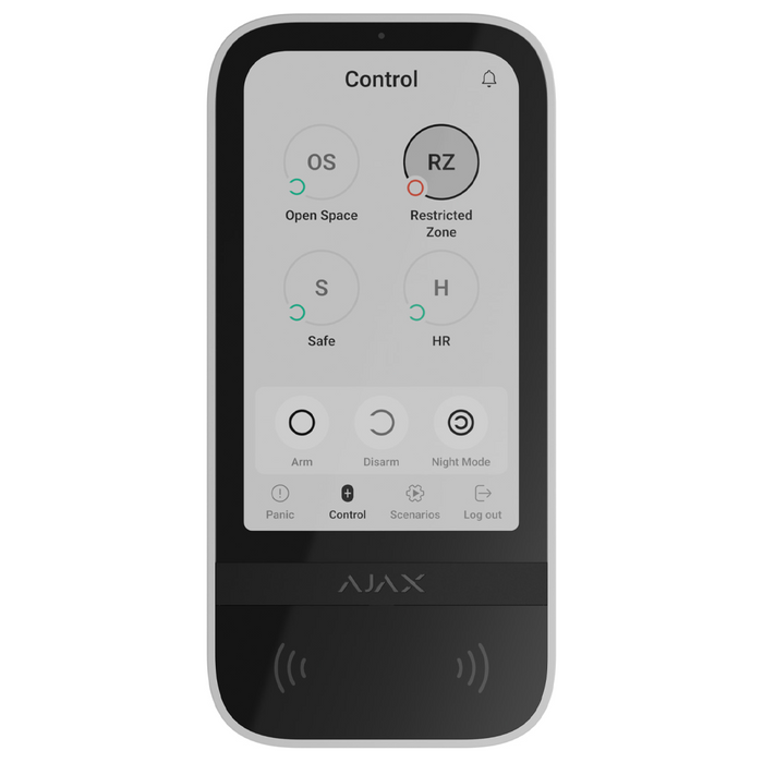 Ajax Keypad TouchScreen Wireless Arming Station - White (AJA-58467)