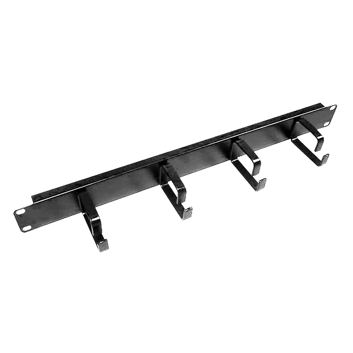 All-Rack 1U Cable Management Bar with 4 65mm Rings (MANBAR1U4R)