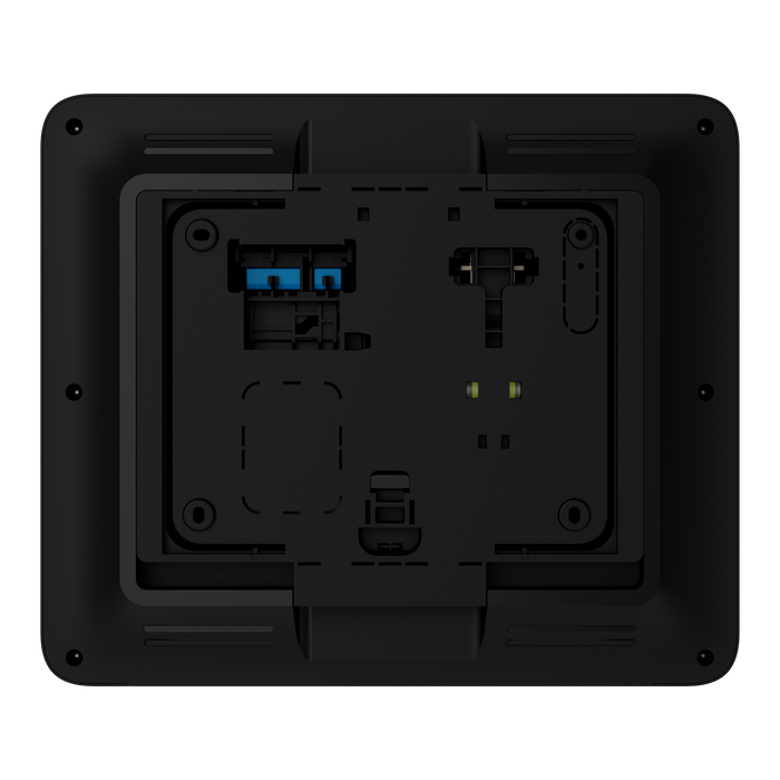 Ajax EN54 wireless touchscreen fire alarm hub in white, front view