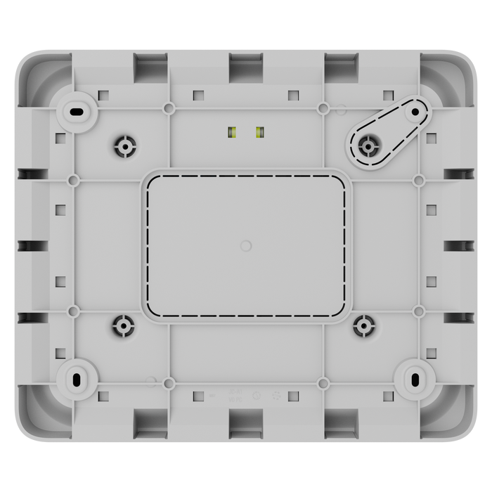 Ajax EN54 GlandBox cable entry housing in white, back view