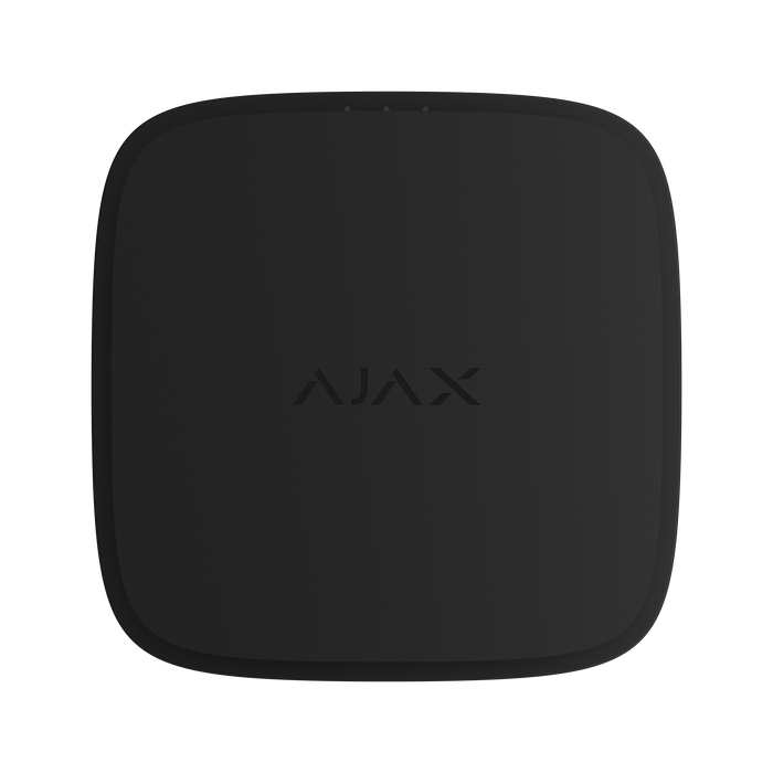 Ajax EN54 FireProtect wireless smoke detector in black, front view