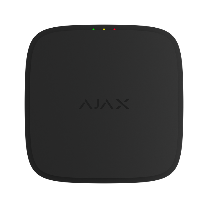 Ajax EN54 FireProtect combined smoke detector and sounder in black, front view