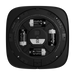 Ajax EN54 FireProtect wireless fire alarm sounder in black, battery compartment view