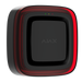 Ajax EN54 FireProtect wireless sounder with VAD visual alarm device beacon in black, front angled view