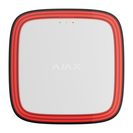 Ajax EN54 FireProtect wireless VAD visual alarm device beacon in white, front angled view