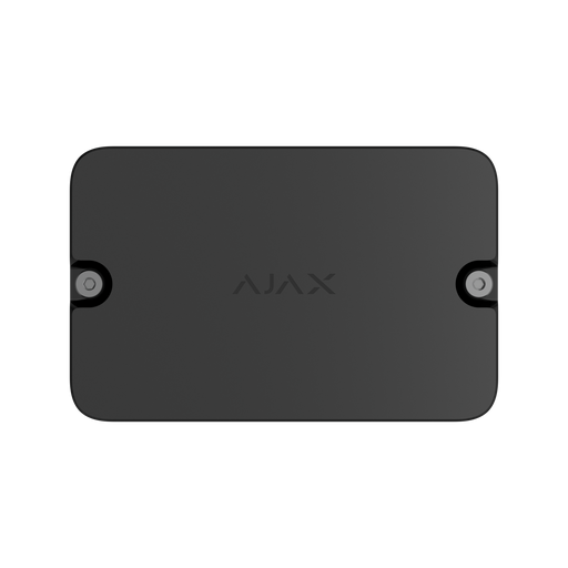 Ajax EN54 input/output module 2x2 in black, front view