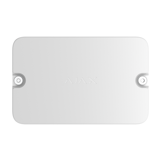 Ajax EN54 input/output module 2x2 in white, front view