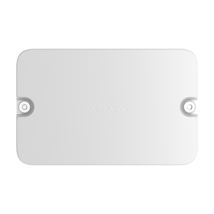Ajax EN54 input/output module 2x2 in white, front view