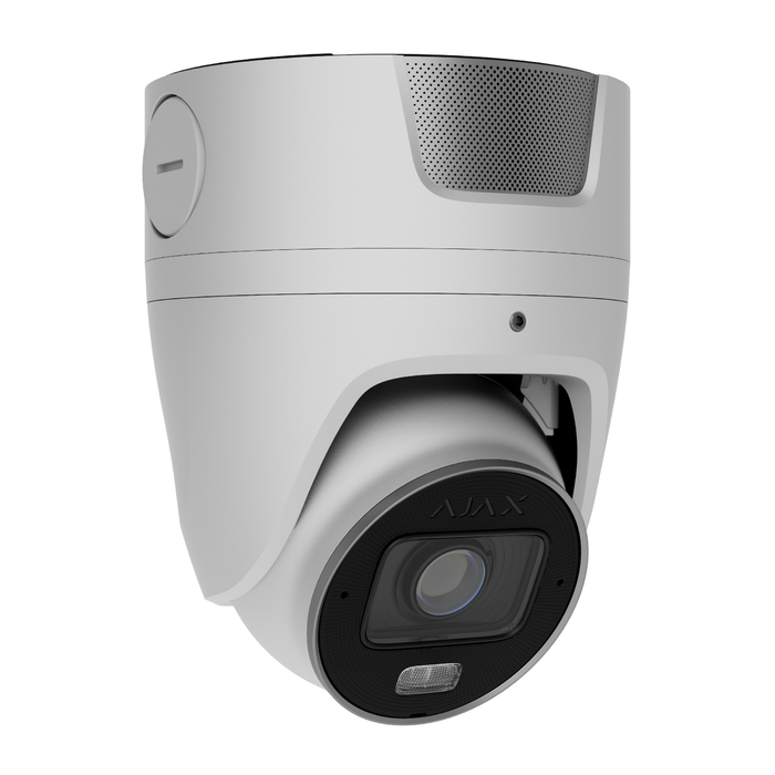 Ajax Superior TurretCam HLVF HybridLight 4MP Varifocal Turret IP Camera with Two-Way Audio White (AJA-135574)