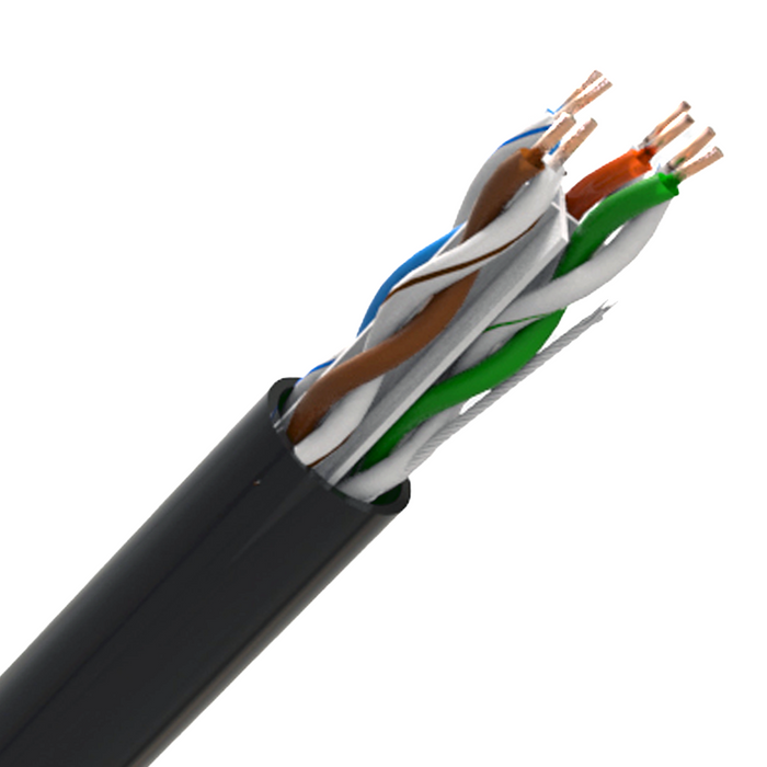 CQR CAT6 External Copper Cable 305m - Black (CQR-CAT6UTP/BK/PE/305/F)