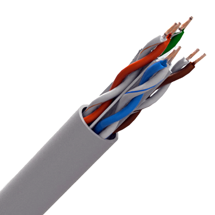 CQR CAT6 Internal Copper Cable 305m - Grey (CQR-CAT6UTP/GY/PVC/305)