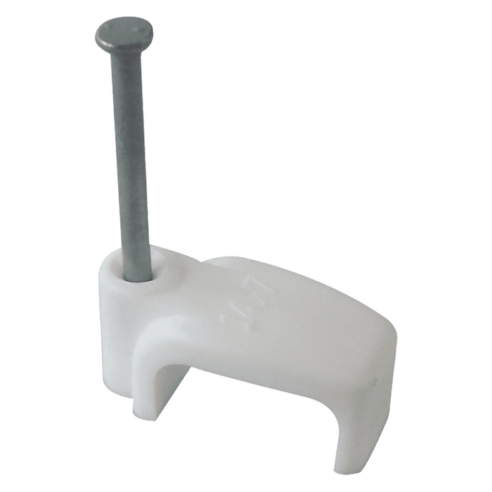 FM 2.5mm Flat Cable Clips for RG59/2 - White (C108)