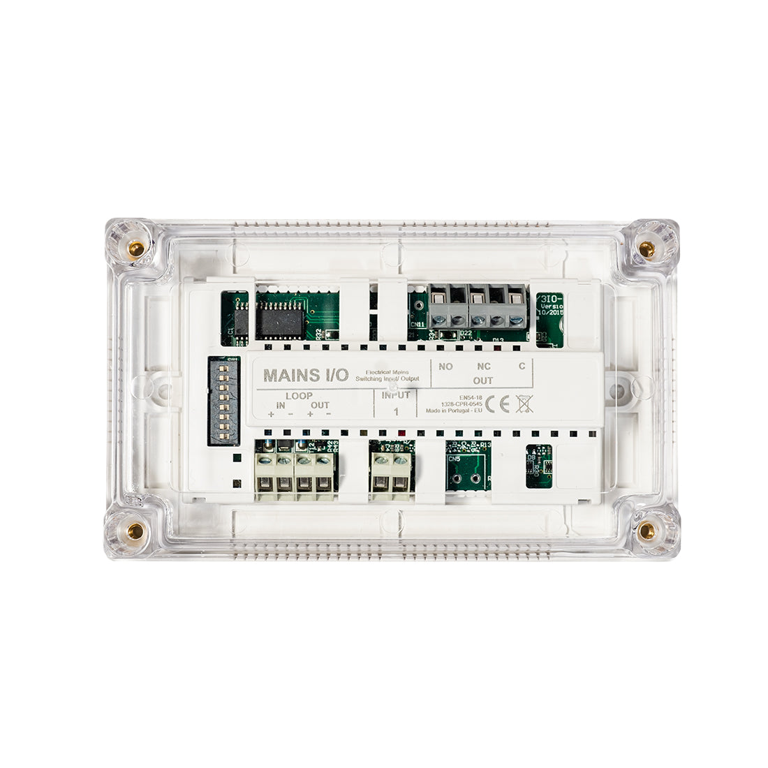 Global Fire Addressable Mains Switching I/O Module c/w Isolator (GLO-G ...