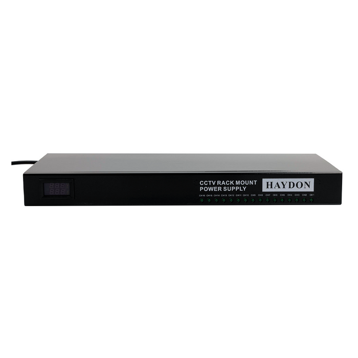 Haydon 12v 16Ah 16 Way Rackmount Power Supply (HAY-RMPSU1612-16A/1U)