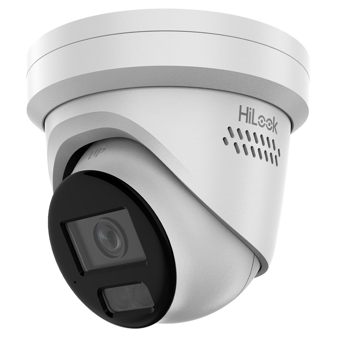 HiLook by Hikvision IP Motion 2.0 Smart Hybrid 12MP 30m Turret with Mic/Speaker/Alarm 2.8mm (IPC-T2120HAP-LUF/SL-2.8MM)