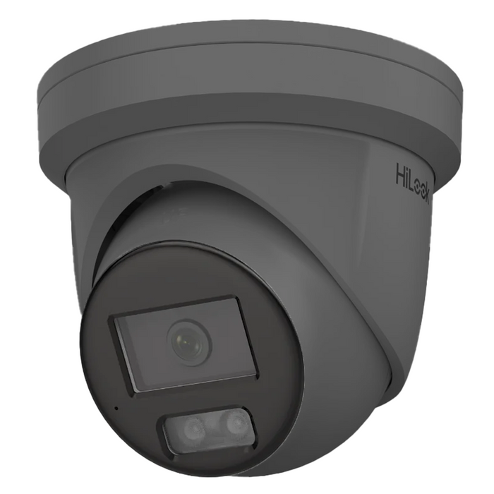 HiLook by Hikvision IP ColorVu 5MP 30m Turret Dome with Microphone 2.8mm - Grey (IPC-T259H-MU-2.8MM-GR)