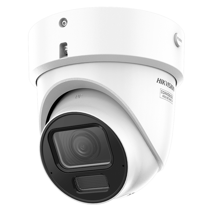 Hikvision IP Acusense 4K 8MP 40m Turret Dome Motorised 2.8-12mm (DS-2CD2H86G2H-IZS)