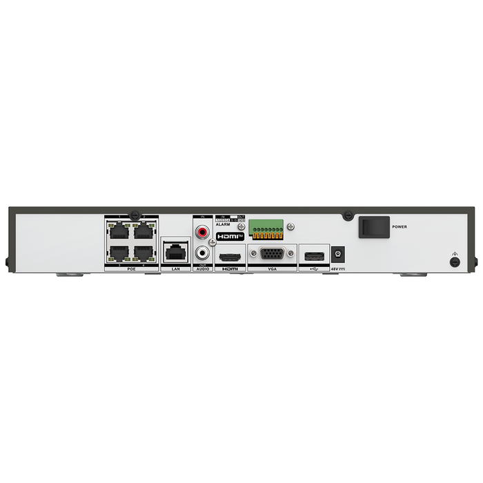 Hikvision Acuseek 4ch 4K 8MP NVR - 4 POE-(HIK-DS-7604NXI-K1/4P/VPRO)