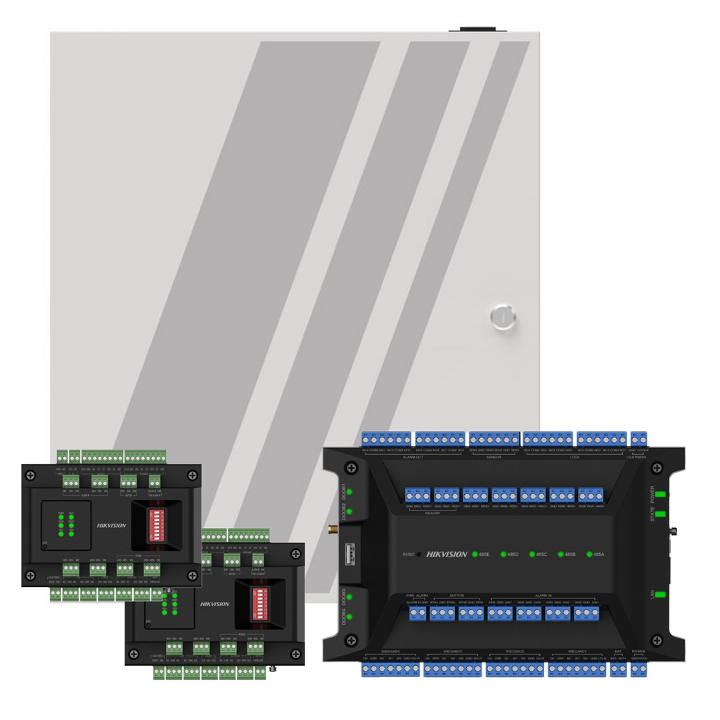 HIKVISION コントロールパネル セキュリティ Hikvision Ultra 8 Door Access Controller with Metal Case & PSU (DS
