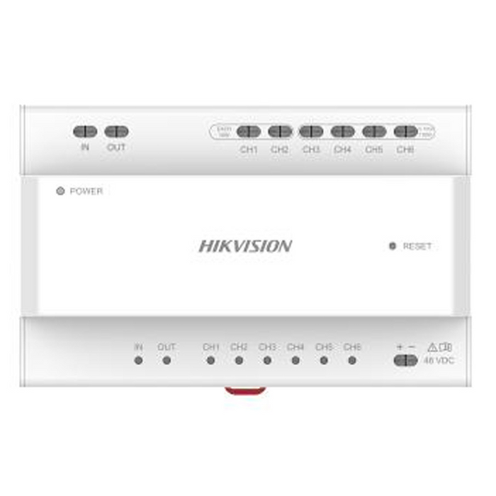 Hikvision 2 Wire Analogue 6 Way Video/Audio Distributor (DS-KAD7060EY)