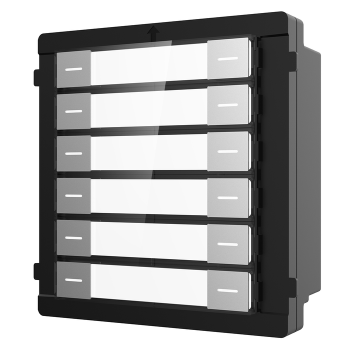 Hikvision Modular Intercom 12 Way Name Tag Module – Stainless Steel (HIK-DS-KD-K12/S)