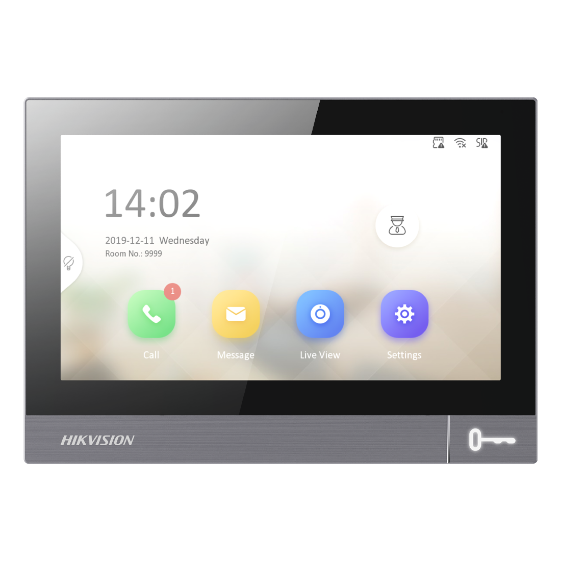 Hikvision IP Intercom 7” Pro Touchscreen Monitor - Surface (DS-KH8381 ...
