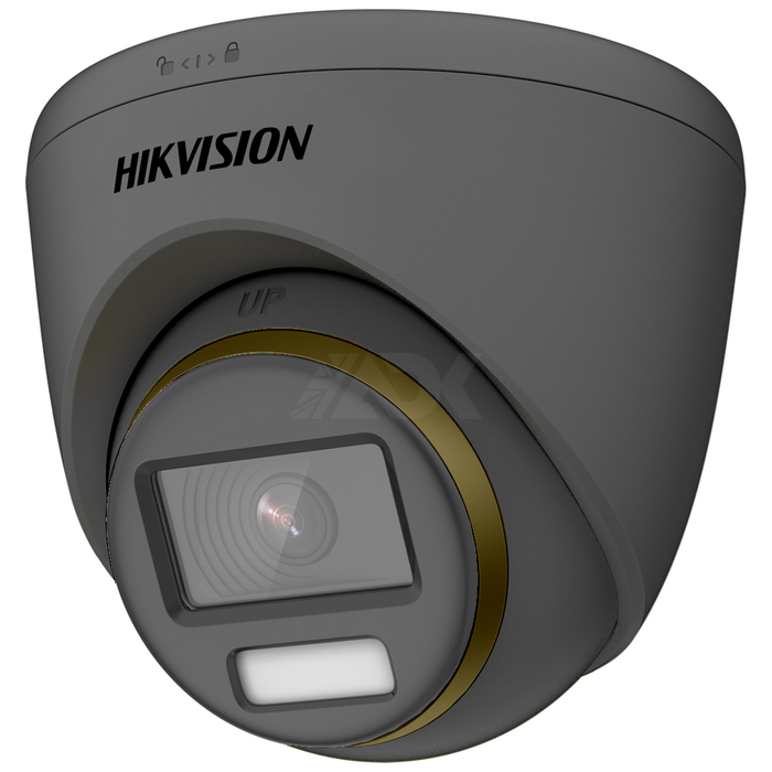 Hikvision POC ColorVu 4K 8MP 40m Turret Dome 2.8mm - Grey (DS-2CE72UF3T-E-2.8MM-GR)