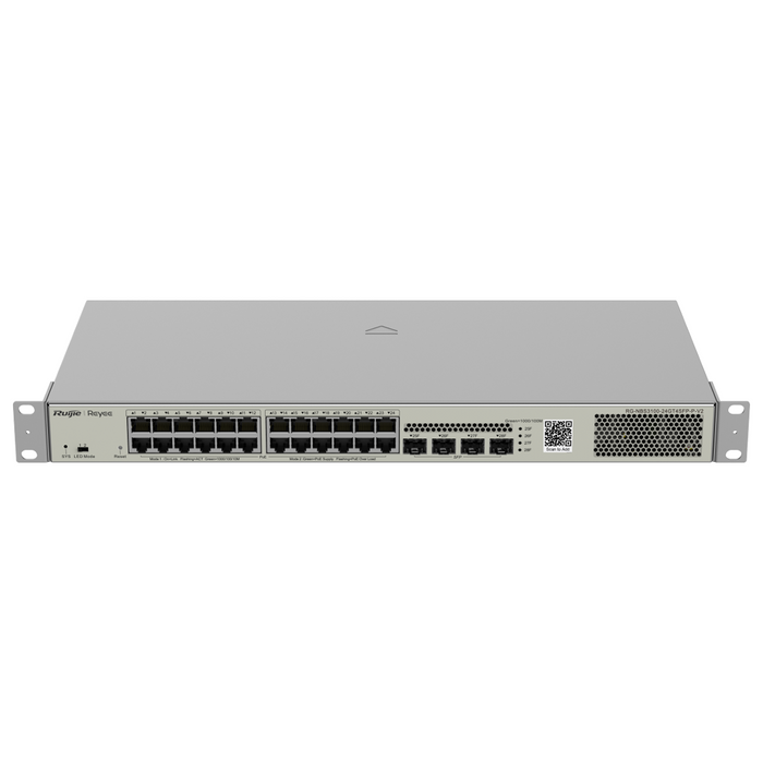 Ruijie Reyee 24 Port L2 PoE 370w Gigabit Managed Rackmount Switch (RG-NBS3100-24GT4SFP-P)
