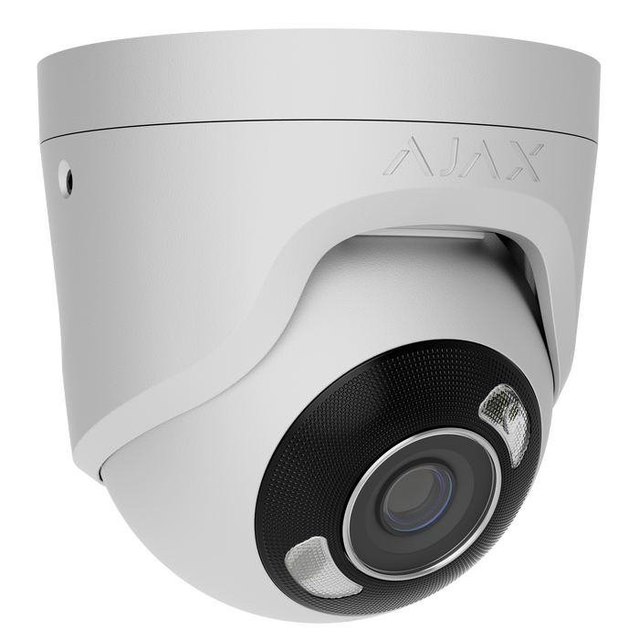 Ajax TurretCam HL 4K 8mp Hybrid Light IP CCTV Camera 2.8mm - White (AJA-126265)