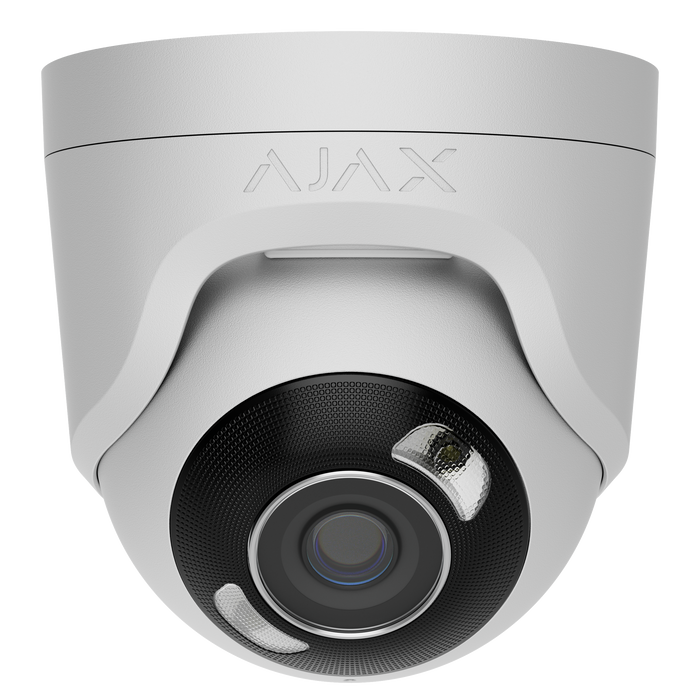 Ajax TurretCam HL 4K 8mp Hybrid Light IP CCTV Camera 2.8mm - White (AJA-126265)