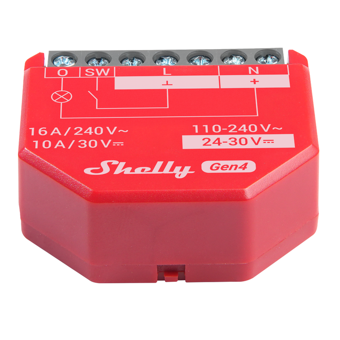 Shelly 1PM Gen4 WiFi & Zigbee Operated Relay with Power Metering (SHEL-1PM-GEN4)