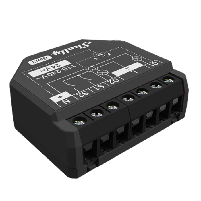 Shelly Plus 2PM Gen3 2 Channel Smart Switch with Power Metering (SHEL-2PM-GEN3)