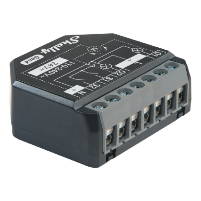 Shelly 2PM Gen4 WiFi & Zigbee Operated Relay with Power Metering (SHEL-2PM-GEN4)