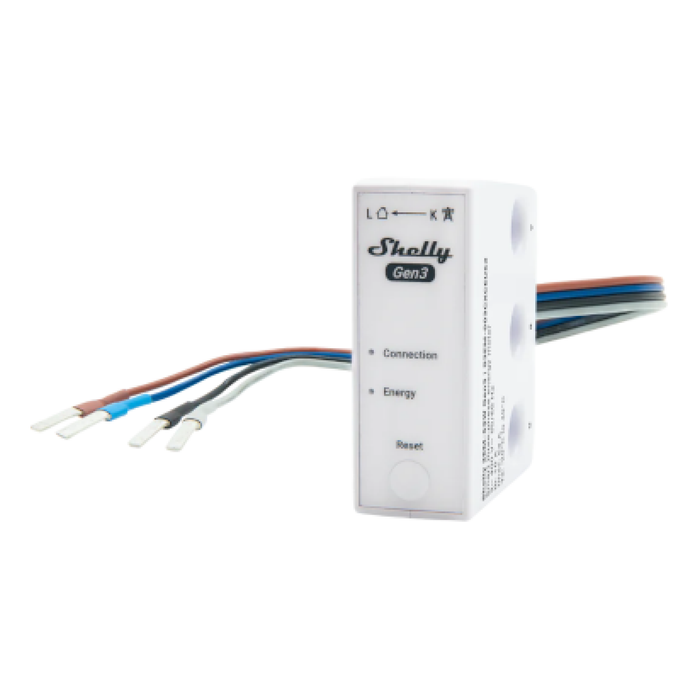 Shelly 3EM-63W-GEN3 Single or Three-Phase Energy Meter (SHEL-3EM-63W-GEN3)