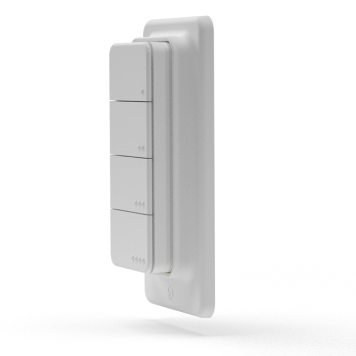 Shelly BLU RC Button 4 Smart Bluetooth Button with Magnetic Mount (SHEL-BLU-RC-BUTTON-4-ZB)