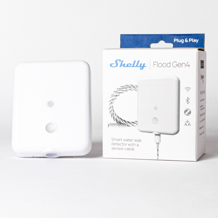 Shelly Flood Gen4 WiFi-Operated Smart Flood Sensor (SHEL-FLOOD-GEN4)