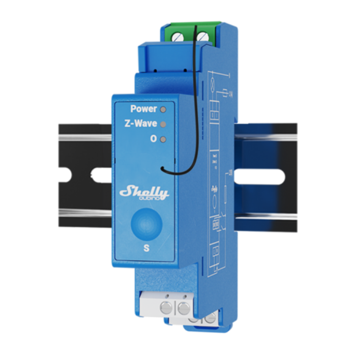 Shelly Qubino Wave Pro 1 one-channel Smart Switch with Dry Contacts (SHEL-QUBINO-WAVE-PRO-1)