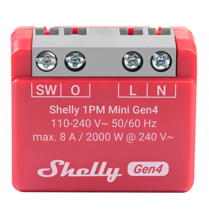 Shelly Mini 1PM Gen4 WiFi & Zigbee Operated Smart Relay (SHEL-MINI-1PM-GEN4)
